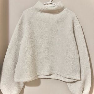 H&M Terry Fleece Sweater (White)